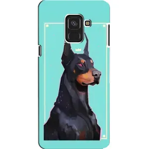 Чехол ДОБЕРМАН для Samsung A8, A8 2018, A530F (Король доберман)