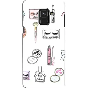 Дівчачий Чохол для Samsung A8, A8 2018, A530F (Косметика)