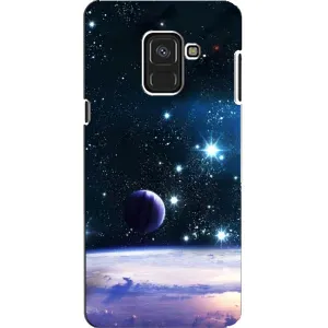 Чехол (ТПУ) с планетами на Samsung A8, A8 2018, A530F (Космический вид)