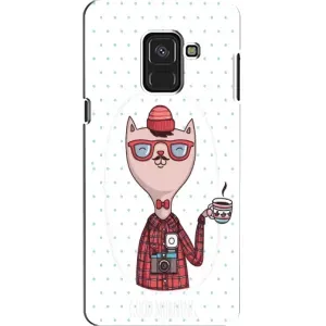 Чехол на тематику: Коты для Samsung Galaxy A8 2018 (A530F) (Кот аристократ)