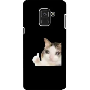 Бампер с принтом Мемы для Samsung A8, A8 2018, A530F (Кот в слезах)