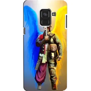 Чехол с картинкой (Патриотический КОЗАК) на Samsung A8, A8 2018, A530F (Козак с крыльями)