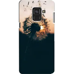 Силиконовый Чехол с одуванчиками на Samsung A8, A8 2018, A530F (Красивый одуванчик)