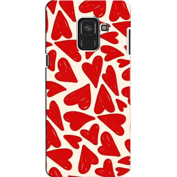Чехол с рисунком «Красные сердечка» для Samsung Galaxy A8 2018 (A530F) Чехол с рисунком «Красные сердечка» для Samsung Galaxy A8 2018 (A530F)