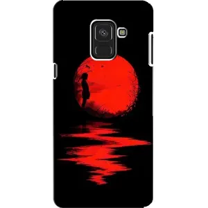 Летний Чехол на Samsung A8, A8 2018, A530F (Красный Закат)