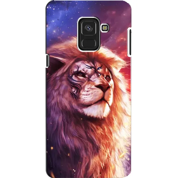 Чехол с рисунком «Красочный ЛЕВ» для Samsung Galaxy A8 2018 (A530F)