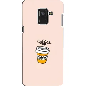 Чехол с изображением вкусной еды для Samsung A8, A8 2018, A530F (Кружка кофе)