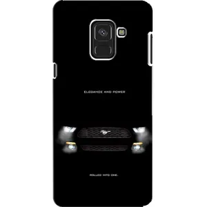 Чехлы с тематикой "Крутые машины" на Samsung A8, A8 2018, A530F (Черный Land Rover)