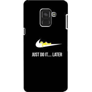 Силиконовый Чехол на Samsung A8, A8 2018, A530F с картинкой Nike (Later)