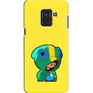 Чехол Бравл Старс для Samsung A8, A8 2018, A530F (Леон (LEON))