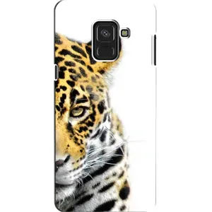 Чехлы с изображением разных животных для Samsung A8, A8 2018, A530F (Стильный Леопард)
