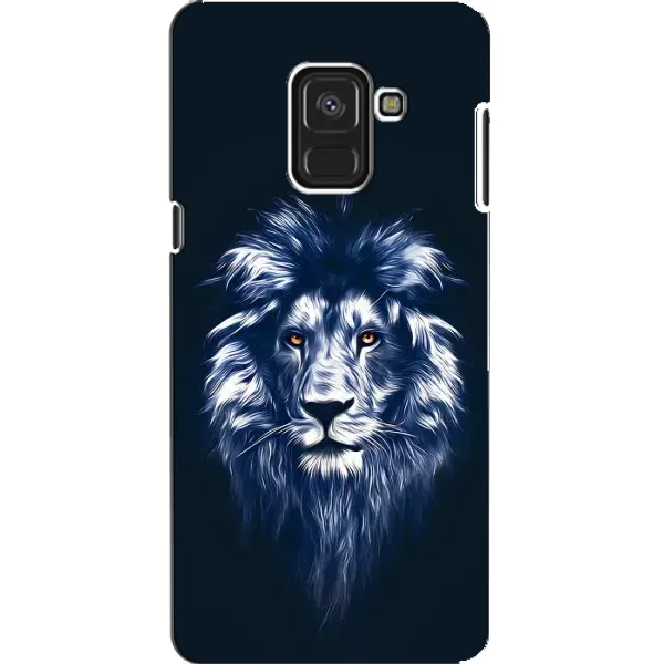 Чехол с рисунком «Лев - синий» для Samsung Galaxy A8 2018 (A530F)