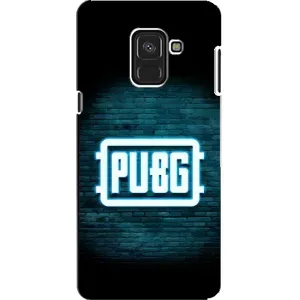 Чехол (TPU) с картинкой "Лого Пабг" на Самсунг А8 (2018) (Лого PUBG)