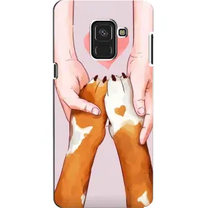 Чехол (ТПУ) Милые собачки для Samsung A8, A8 2018, A530F (Любовь к собакам)