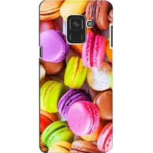 Чехол с изображением вкусной еды для Samsung A8, A8 2018, A530F (Макаруны)