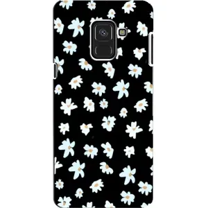 Чехол с ромашками на Samsung A8, A8 2018, A530F (Маленькие ромашки)