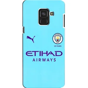 Силіконові Чохли з принтом Футбол на Samsung A8, A8 2018, A530F (Man City)
