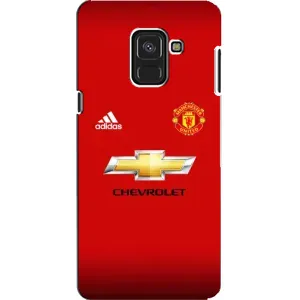 Силіконові Чохли з принтом Футбол на Samsung A8, A8 2018, A530F (Man United)