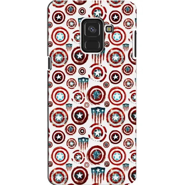 Чехол с рисунком «Марвел щиты» для Samsung Galaxy A8 2018 (A530F) Чехол с рисунком «Марвел щиты» для Samsung Galaxy A8 2018 (A530F)