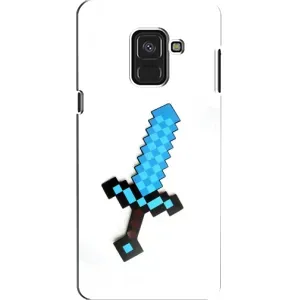 Чехлы для Samsung A8, A8 2018, A530F (Персонажи Майн Крафт) (Меч)