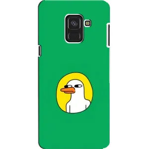 Бампер с принтом Мемы для Samsung A8, A8 2018, A530F (Мем Утка)