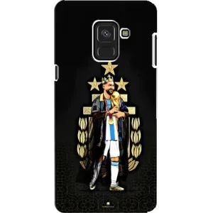 Чехлы Лео Месси Аргентина для Samsung A8, A8 2018, A530F (Месси король)