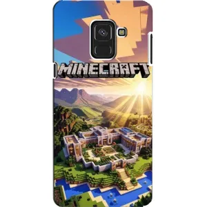 Чехол майнкрафт для Samsung A8, A8 2018, A530F (MINECRAFT)