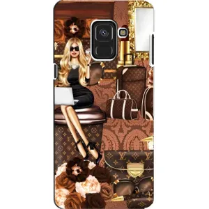 Чехол Стиль Louis Vuitton на Samsung A8, A8 2018, A530F (Мода Луи Виттон)