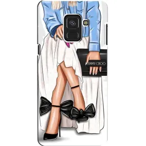 Силиконовый Чехол на Samsung A8, A8 2018, A530F с картинкой Стильных Девушек