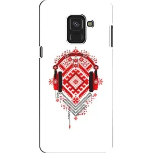 Силиконовый Чехол на Samsung A8, A8 2018, A530F с картинкой Вышиванки (Модная вышиванка)
