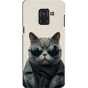 Чехол на тематику: Коты для Samsung Galaxy A8 2018 (A530F) (Модный кот)