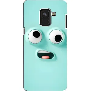Силиконовые Чехлы (смешные стикеры) для Samsung A8, A8 2018, A530F (Забавное мятное лицо)