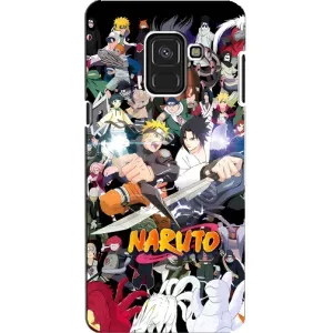 Купить Чехлы на телефон с принтом Anime для Samsung A8, A8 2018, A530F (Наруто постер)