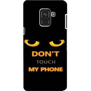 Чехол с Прикольным принтом на Samsung A8, A8 2018, A530F (Не трогай мой телефон)