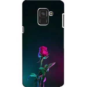 Чехлы с принтом Розочки для Samsung A8, A8 2018, A530F (Ночная роза)