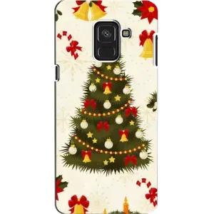 Чохол новорічна ялинка на Samsung A8, A8 2018, A530F (Новорічний принт)
