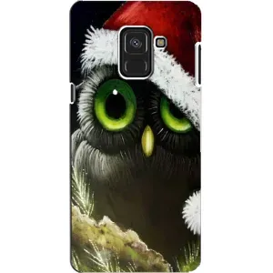 Чехлы с принтом СОВЫ для Samsung A8, A8 2018, A530F (Новогодняя Сова)