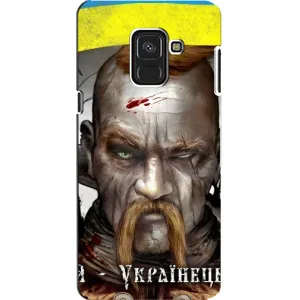 Чехол с картинкой (Патриотический КОЗАК) на Samsung A8, A8 2018, A530F (Одноглазый Козак)