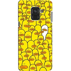 Силиконовый бампер с картинкой животных для Samsung A8, A8 2018, A530F (Особенный)