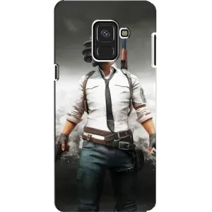 Силиконовый чехол с картинкой "Герой Pubg" на Samsung A8, A8 2018, A530F (Пабг)