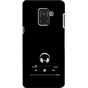 Чехол с картинками на черном фоне для Samsung A8, A8 2018, A530F (Плеер)