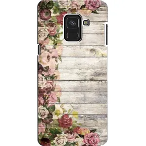 Чехлы с тематикой "ЦВЕТЫ" на Samsung A8, A8 2018, A530F (Плетущиеся цветы)