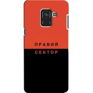 Чехлы УПА (Красно-Чёрный) на Samsung A8, A8 2018, A530F (Правый Серктор)