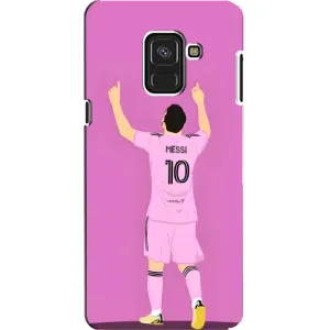 Чехлы Лео Месси в Майами на Samsung A8, A8 2018, A530F (Празднование Месси)