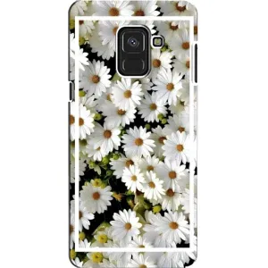 Чехол с ромашками на Samsung A8, A8 2018, A530F (Рамка в ромашках)