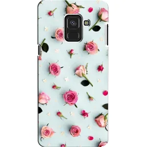 Чехлы с принтом Розочки для Samsung A8, A8 2018, A530F (Разные цветы)