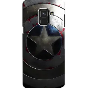 Чохол с Щітом Капітана Америки на Samsung A8, A8 2018, A530F (Ретро Щит Капітана)