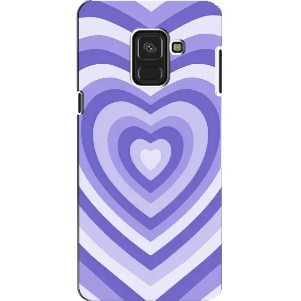 Чехол с рисунком «Сердце фиолет» для Samsung Galaxy A8 2018 (A530F) Чехол с рисунком «Сердце фиолет» для Samsung Galaxy A8 2018 (A530F)