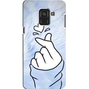 Чехлы (Знак сердечка) на Samsung A8, A8 2018, A530F (Сердечка знак)