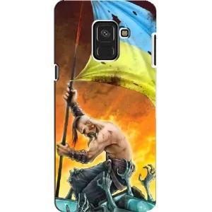 Чехол с картинкой (Патриотический КОЗАК) на Samsung A8, A8 2018, A530F (Сильный Козак)